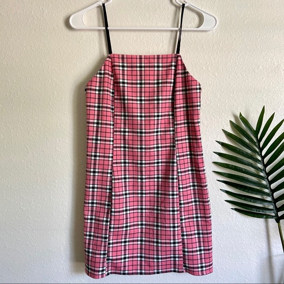 Urban Outfitters Dresses & Skirts - Urban Outfitters Pink Plaid Mini Dress